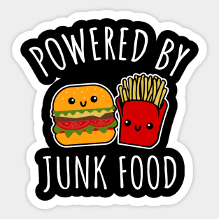 Powered By Junk Food Sticker